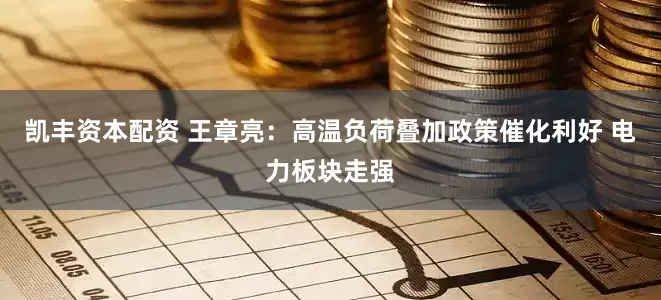 凯丰资本配资 王章亮：高温负荷叠加政策催化利好 电力板块走强